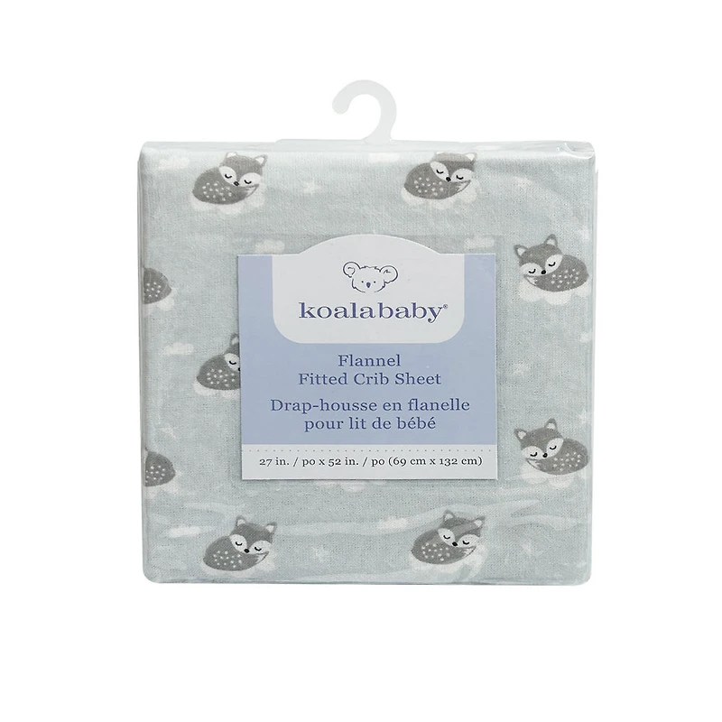 Koala Baby 1 pack Flannel Sheet Sleepy Fox