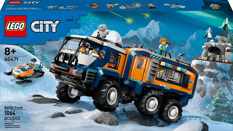 LEGO City Le Camion-Laboratoire d'Exploration de l'Arctique, Ensemble de Construction de Jouet STIM pour les 8 Ans et Plus 60471