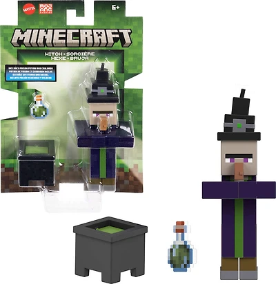 Collection de figurines et d'accessoires Minecraft Witch