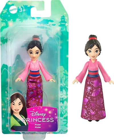 Princesses Disney Base Petite poupée Mulan, tenue brillante