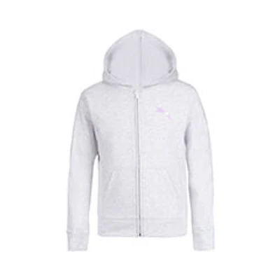 PUMA Fleece Zip Up Hoodie White 6X