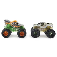 Monster Jam, Monster trucks Dragon vs. Soldier Fortune officiels qui changent de couleur en métal moulé, échelle 1:64