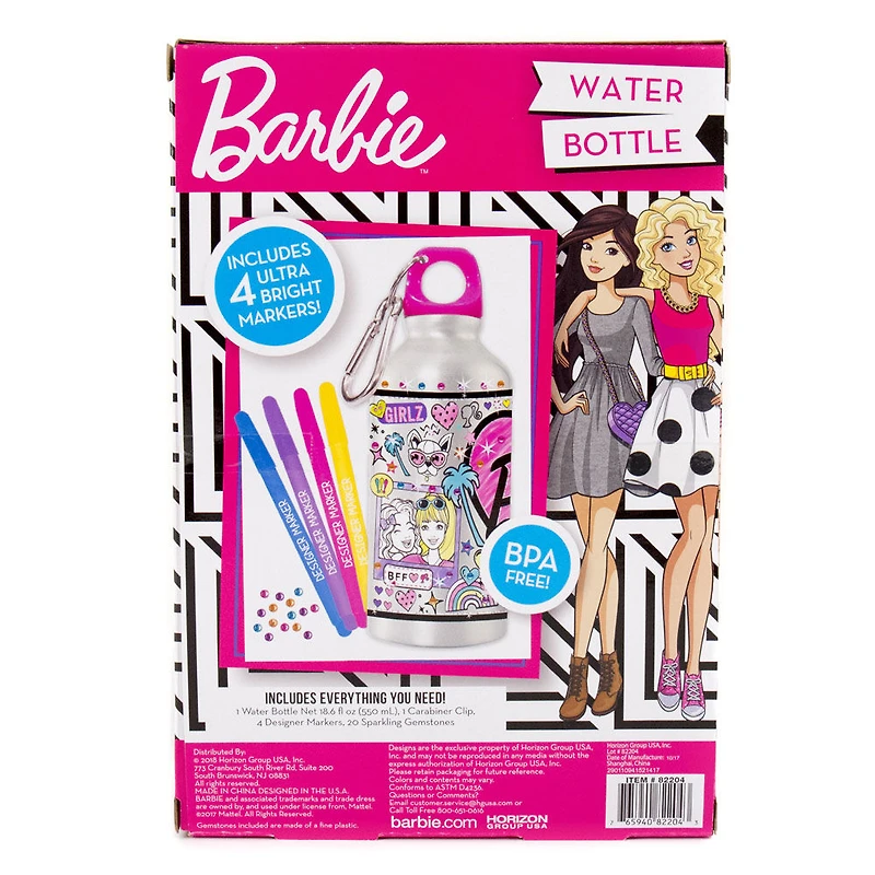 Barbie Colour Your Own Water Bottle - English Edition