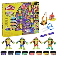 Play-Doh Les Tortues Ninja Créations Cowabunga, coffret de pâte à modeler