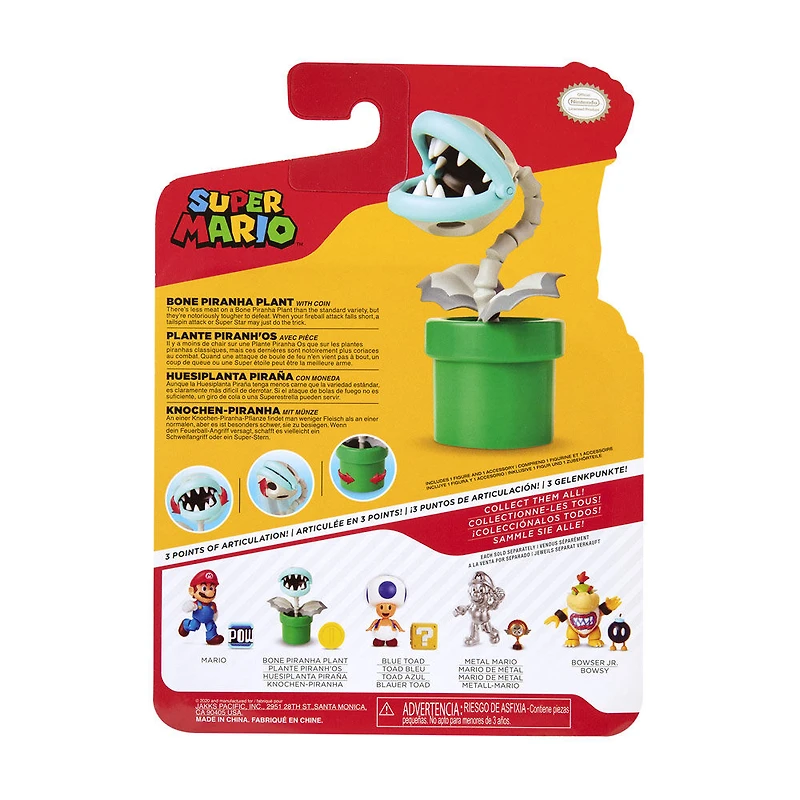 Super Mario 4 "Figures Wave 21 - Usine de Piranha en os avec pièce