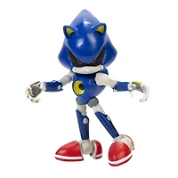 Figurines de base Sonic 2,5 pouces avec accessoire - Vague 3 - Sonic métal moderne