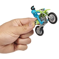 Supercross, Authentic Eli Tomac 1:24 Scale Die-Cast Motorcycle with Rider Figure