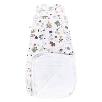 Perlimpinpin-Muslin sleep bag 1.5 TOG-Jungle green-6-18m