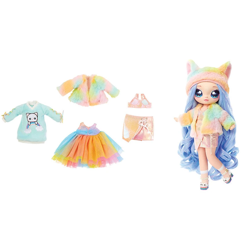 Na! Na! Na! Surprise Ultimate Surprise Rainbow Kitty with New Taller Doll and 100+ Mix & Match Looks