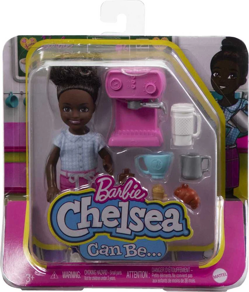 Barbie- Chelsea - Poupée Chelsea peut être... Barista, poupée et acc.