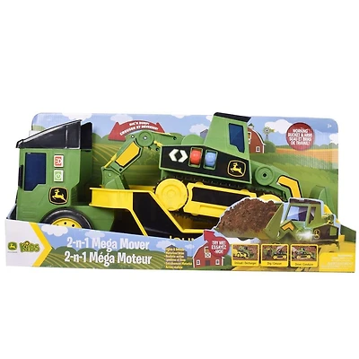 John Deere Motorized 'Lights & Sounds' Maxx Power 2-N-1 Mega Mover - English Edition