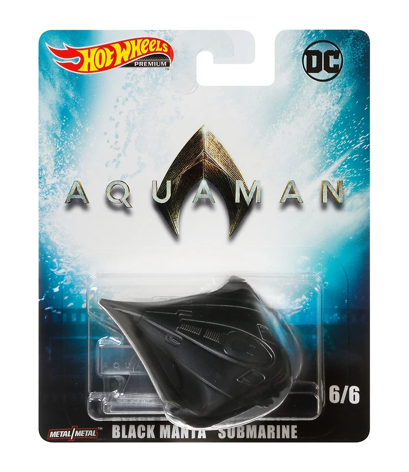 Hot Wheels - Aquaman - Véhicule Sous-marin Black Manta