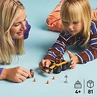 LEGO City Yellow Construction Wheel Loader Building Sensory Toy - Construction Toy for Toddlers - 60450