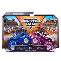 Monster Jam, Monster trucks en métal moulé Blue Thunder Vs. Full Charge officiels, échelle 1:64