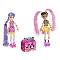 Twisty Girlz, Pack de 2 Meilleures amies pour la vie, Poupées à transformer en bracelets à collectionner avec Twisty Petz mystère