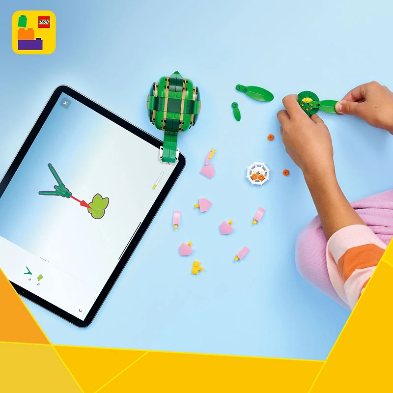 LEGO Creator 3 en 1 La Tortue avec un Nénuphar, Jouet, Se Transforme en Caméléon ou en Grenouille 31377