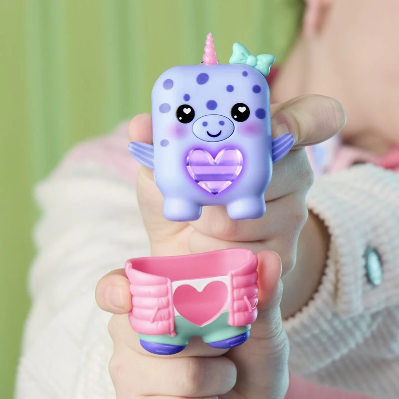 Hasbro Nano-mals Blubby the Narwhal Electronic Fidget Pet