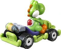 Hot Wheels - MarioKart- Yoshi avec Kart de cadre de tuyau