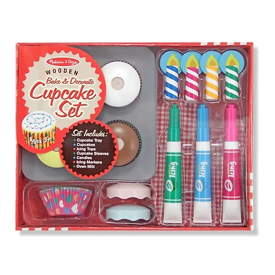 Melissa and Doug - Wooden Cupcake Set