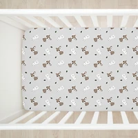 Koala Baby 2 Pack Flannel Sheet Woodland Bunny/Stripes