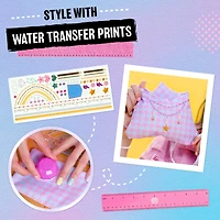 Cool Maker, Stitch 'N Style Fashion Studio, Pre-Threaded Sewing Machine Toy with Fabric and Water Transfer Prints, Arts & Crafts Kids Toys