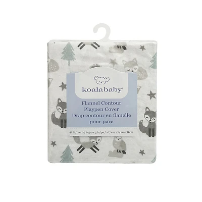Koala Baby 1 Pack Flannel Playpen Sheet Fox