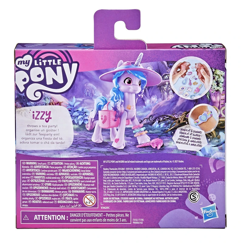 My Little Pony: A New Generation, Aventure de cristal Izzy Moonbow, figurine de poney violette