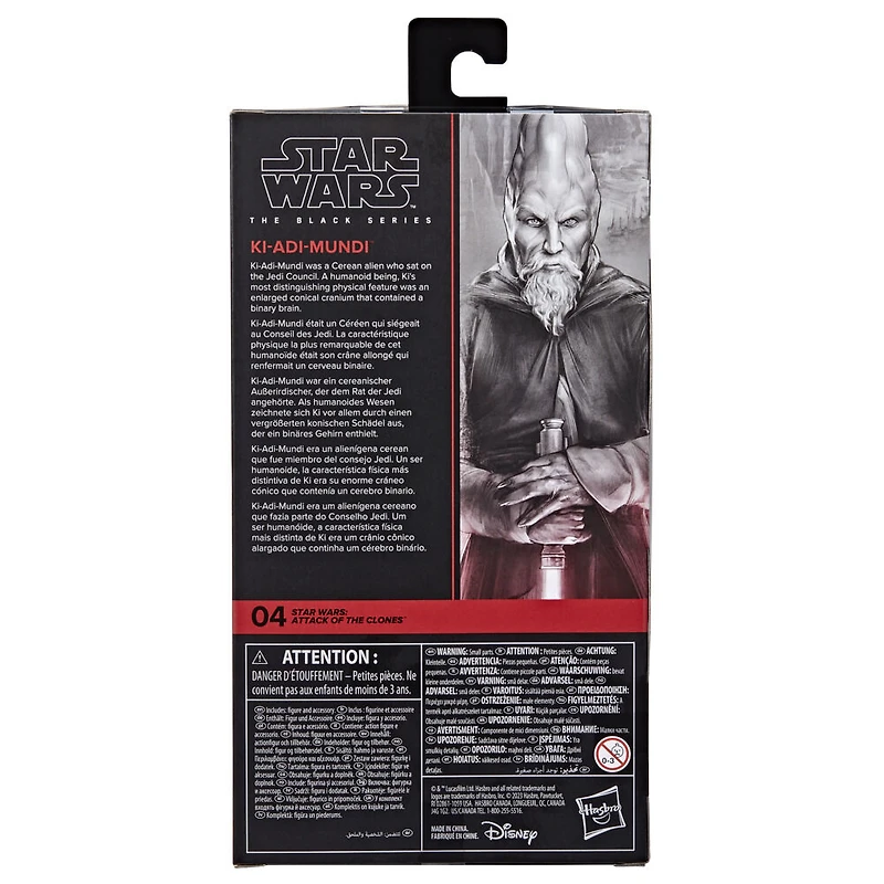 Star Wars The Black Series, Ki-Adi-Mundi, figurine de 15 cm, Star Wars : L'attaque des clones