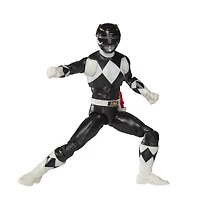 Power Rangers Lightning Collection, Mighty Morphin Power Ranger, Ranger Noir, figurine premium de 15 cm de collection avec accessoires