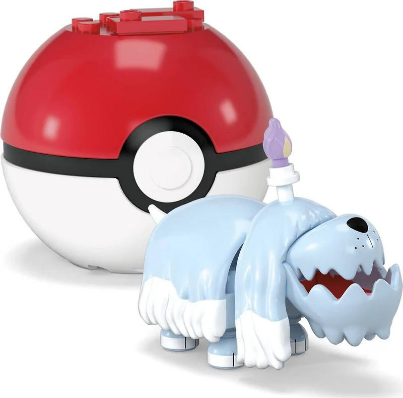 MEGA Pokémon Greavard Building Toy Kit, Poseable Action Figure (28 Pieces) for Kids