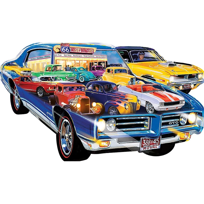 Contours - Road Trippin' - 1000 Piece Shaped Jigsaw Puzzle