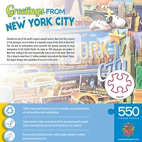 Masterpieces Puzzle Company Greetings From - New York Casse-Tête De 550 Pièces - Édition anglaise