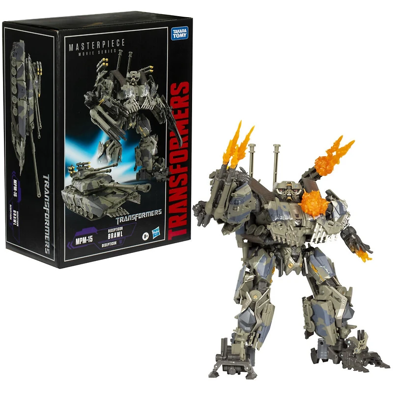 Transformers Generations Masterpiece Movie Series, figurine MPM-15 Decepticon Brawl de 26,5 cm, premier film Transformers