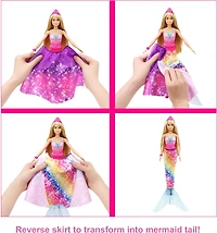 Barbie Dreamtopia 2-in-1 Princess to Mermaid Fashion Transformation Doll