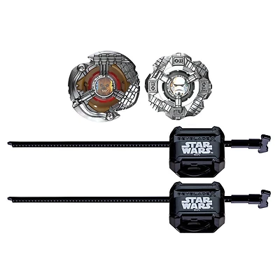 Collaboration Beyblade X et Star Wars, Chewbacca 4-80LF contre Stormtrooper 5-70B - Notre exclusivité