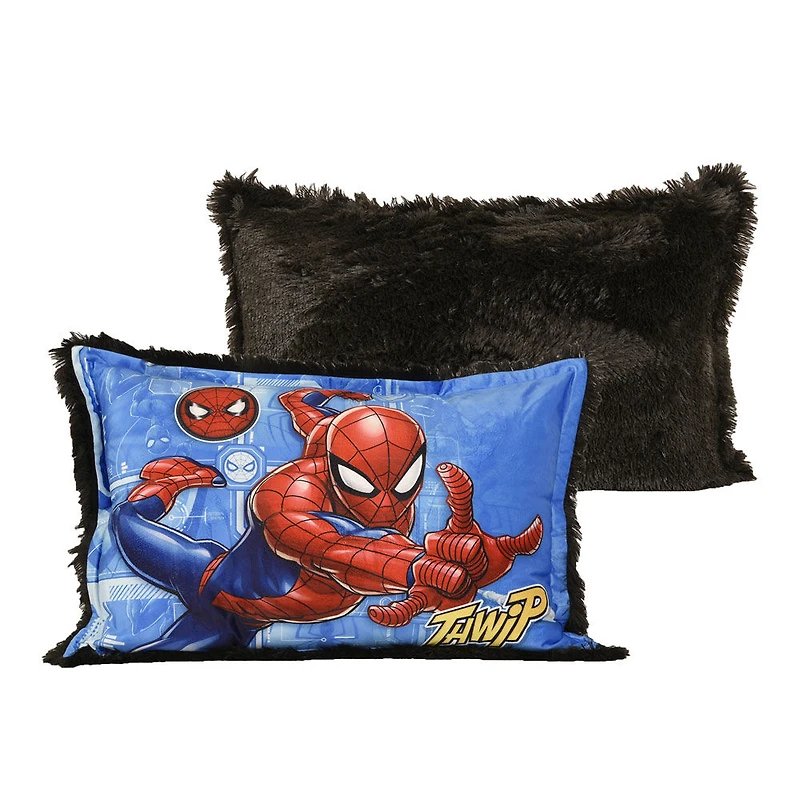 Oreiller géant en fourrure funky pour enfants Marvel Spider-Man