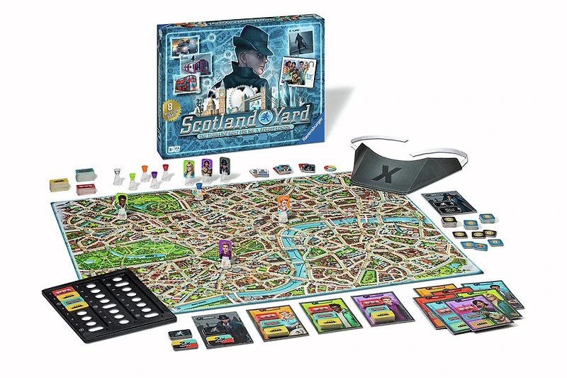 Jeux de société Ravensburger - Scotland Yard - Jeu familial, jeu de plateau pour enfants et adultes, Jeu de l'année, pour 2 à 6 joueurs
