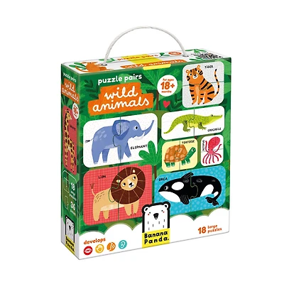 Puzzle Pairs- Wild Animals