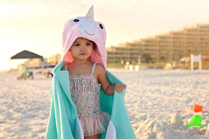 Serviette tout-petits Zoocchini - Allie le Alicorn.