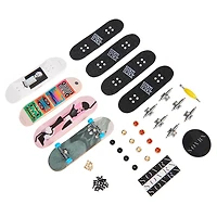 Tech Deck, Coffret de 4 fingerboards Ultra DLX, Skateboards Sovrn, Mini skateboards personnalisables à collectionner