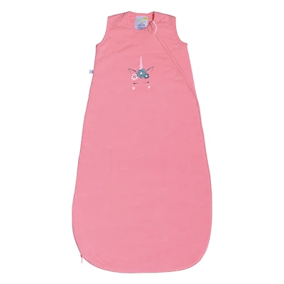 Perlimpinpin 1 TOG Quilted cotton sleep bag - Pink Unicorn, 6-18 Months