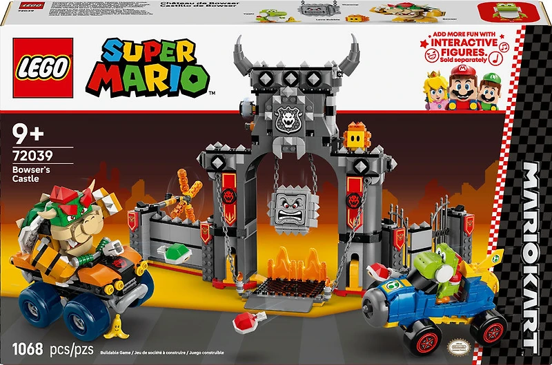 LEGO Super Mario : Mario Kart - Château de Bowser, Jouet pour Garçons, Filles et Tous les Amateurs 72039