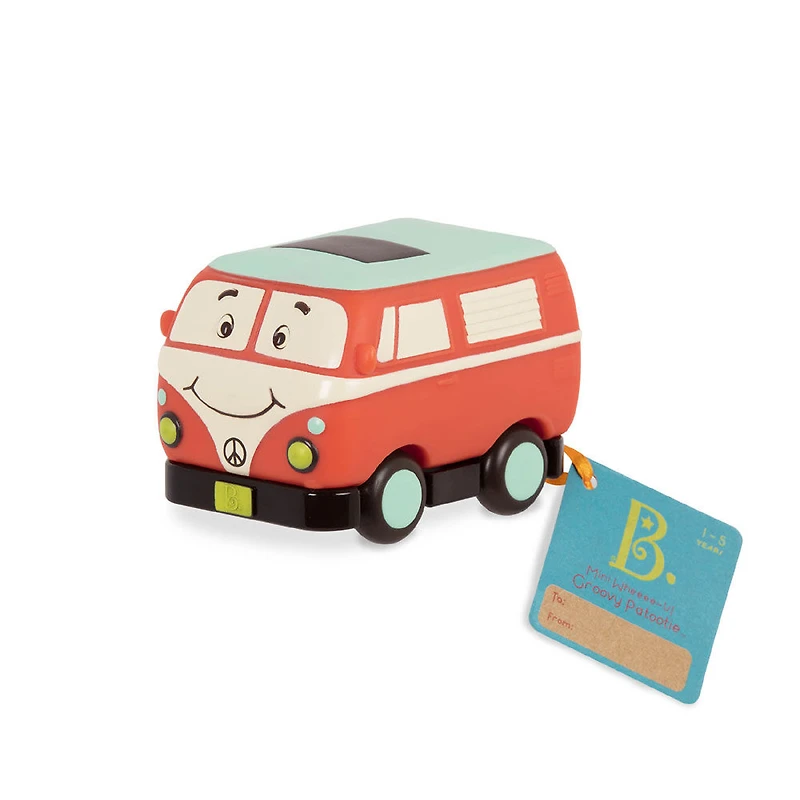 B. Toys Mini Wheee-Ls! Groovy Patootie, Pull-Back Retro Toy Van