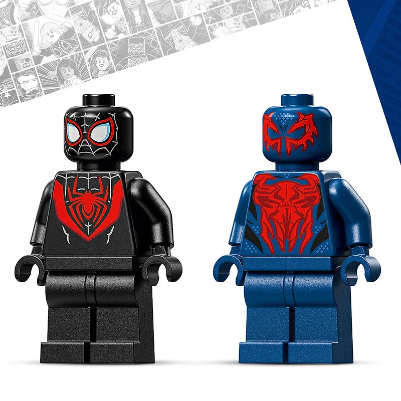 LEGO Marvel Miles Morales Mech vs. Spider-Man 2099 Building Toy for Kids, Ages 6+ - 76337