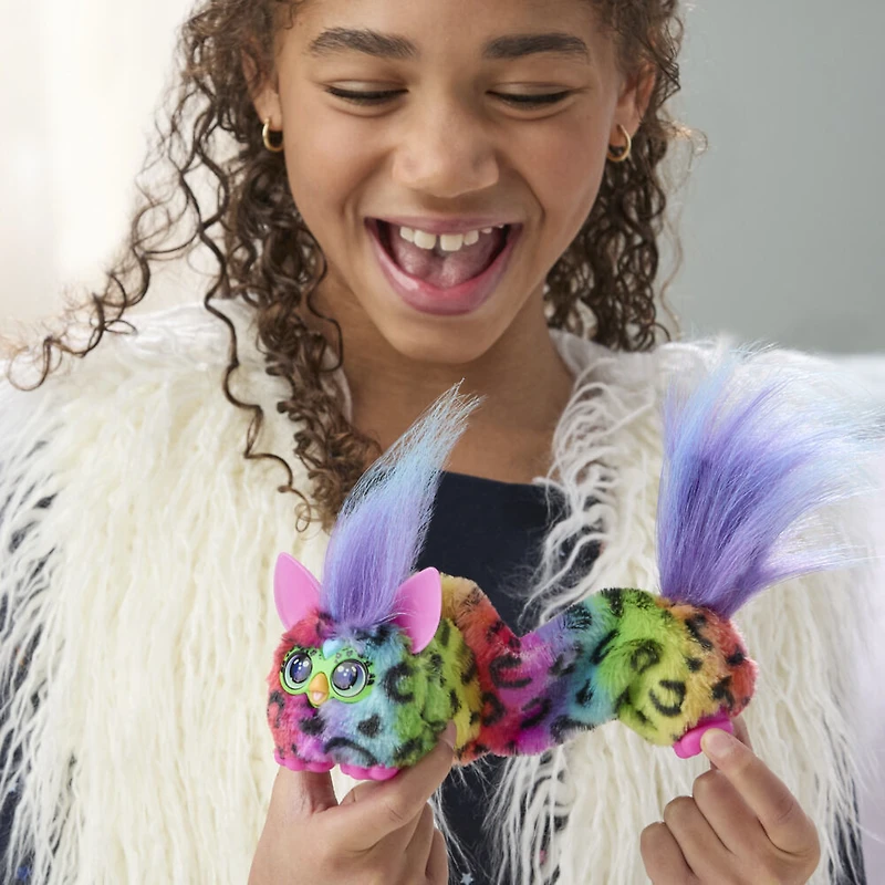 Furby DJ Furblets Rain-Bow-Kat, jouet en peluche