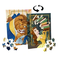Disney Princess, Beauty and The Beast, Puzzle réversible de 100 pièces, jouets princesses Disney