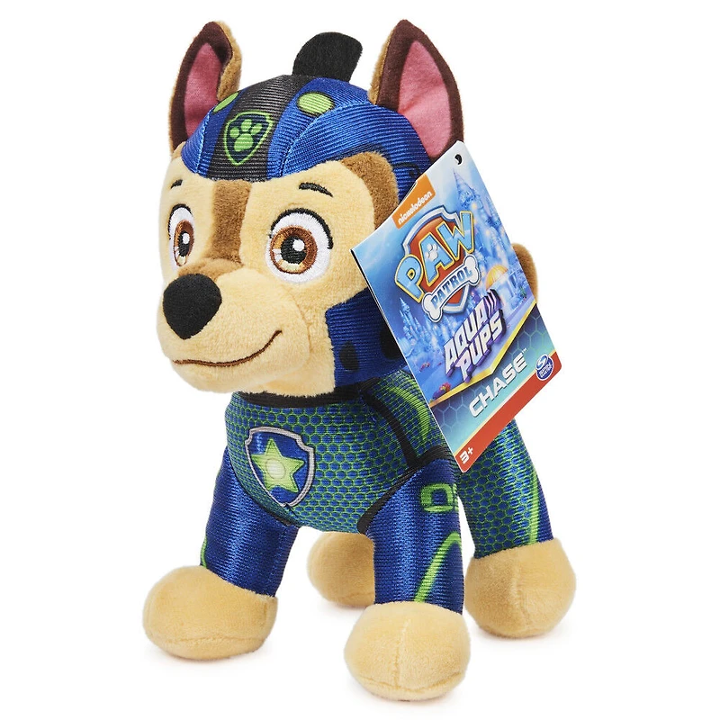 PAW Patrol, Peluche Aqua Pups Chase, 20 cm
