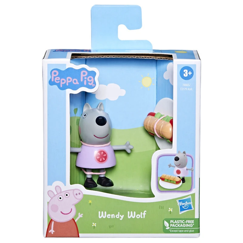 Peppa Pig Peppa et ses amis Wendy Wolf avec sandwich