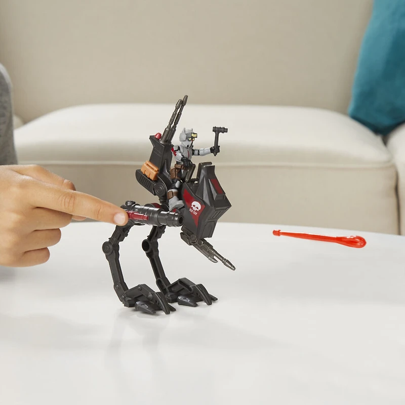 Star Wars Mission Fleet Expedition Class, Tech (Bad Batch), Embuscade en AT-RT, figurine de 6 cm avec véhicule