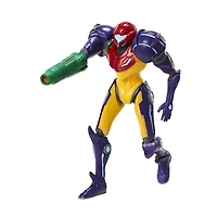  Nintendo - Figurines de 4 pouces Monde de Nintendo Vague 4 - Samus Gravity Suit avec Boule de puissance